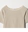 コットン パイルボーダー 5分袖カットソー