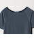 コットン パイルボーダー 5分袖カットソー