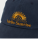 ＜HELLO SUNRISE＞ウォッシュド オリジナル ロゴ キャップ