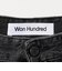 ＜Won Hundred＞Lyon Slop Black W デニムパンツ