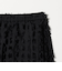 スクエア フリンジ ジャガード スカート
