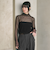 【WEB限定 Wardrobe DAILY MINIMAL】ドット チュールタートルネックプルオーバー ウォッシャブル