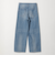 ドビー ストライプ デニム バギー パンツ