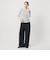 【WEB限定 Wardrobe DAILY MINIMAL】レースコンビ リブニットプルオーバー ウォッシャブル