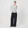 【WEB限定 Wardrobe DAILY MINIMAL】レースコンビ リブニットプルオーバー ウォッシャブル