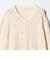 【WEB限定 Wardrobe DAILY MINIMAL】レース ジップカーディガン ウォッシャブル