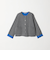 【WEB限定 Wardrobe DAILY MINIMAL】バイカラー スナップボタンカーディガン ウォッシャブル