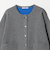 【WEB限定 Wardrobe DAILY MINIMAL】バイカラー スナップボタンカーディガン ウォッシャブル