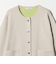 【WEB限定 Wardrobe DAILY MINIMAL】バイカラー スナップボタンカーディガン ウォッシャブル