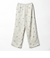 フラワー エンブロイダリー ドローストリング パンツ ウォッシャブル