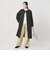 【WEB限定】コットンナイロン ツイルノーカラーコート