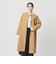 【WEB限定】コットンナイロン ツイルノーカラーコート