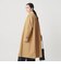 【WEB限定】コットンナイロン ツイルノーカラーコート