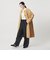 【WEB限定】コットンナイロン ツイルノーカラーコート