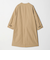 【WEB限定】コットンナイロン ツイルノーカラーコート