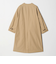 【WEB限定】コットンナイロン ツイルノーカラーコート