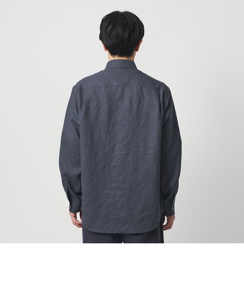 【BLACK】ライト リネンタッチ レギュラー シャツ FORM TAPERD型 ライト リネンタッチ レギュラー シャツ FORM TAPERD型