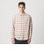 レイヤード オンブレチェック レギュラー シャツ GRANDE TAPERD型
