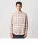 レイヤード オンブレチェック レギュラー シャツ GRANDE TAPERD型