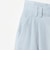 麻ブレンド バックゴム タック ワイドパンツ