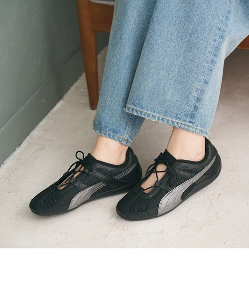 Yu0417　黒38 PUMA＞SPEEDCAT GO メッシュ スニーカー｜ビューティー＆ユース