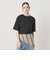 コットンポリエステル クロップド Tシャツ