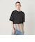コットンポリエステル クロップド Tシャツ