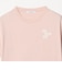 コットン ロゴプリント フレンチスリーブ Tシャツ