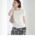 シアー パイル リンガーTシャツ