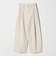 コットン サイドベルト ワイドパンツ
