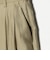セルロースナイロン ツイル タック ワイドパンツ ウォッシャブル