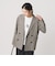 【WEB限定】グレンチェック ダブルジャケット ウォッシャブル