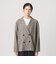 【WEB限定】グレンチェック ダブルジャケット ウォッシャブル