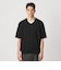 KNITEE クリンプコットン Vネック ニット Tシャツ ウォッシャブル