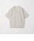 KNITEE クリンプコットン Vネック ニット Tシャツ ウォッシャブル