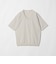 KNITEE クリンプコットン Vネック ニット Tシャツ ウォッシャブル