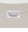 KNITEE クリンプコットン Vネック ニット Tシャツ ウォッシャブル