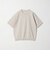 KNITEE クリンプコットン クルーネック ニット Tシャツ ウォッシャブル