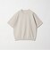 KNITEE クリンプコットン クルーネック ニット Tシャツ ウォッシャブル
