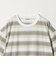オンブレ ボーダー クルーネック Tシャツ