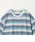 オンブレ ボーダー クルーネック Tシャツ