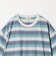 オンブレ ボーダー クルーネック Tシャツ