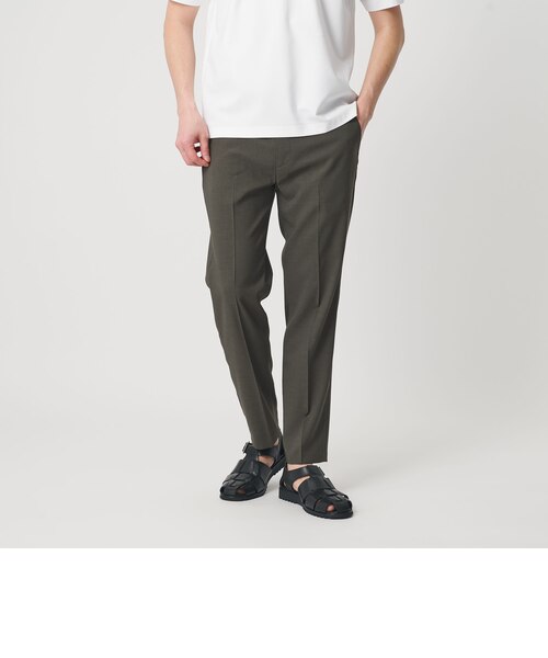 WEB限定 WARDROBE SMART】 Reflax ノープリーツ スラックス パンツ