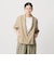 【WEB限定 Wardrobe DAILY MINIMAL】メランジ ハーフスリーブジャケット ウォッシャブル