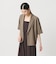 【WEB限定 Wardrobe DAILY MINIMAL】メランジ ハーフスリーブジャケット ウォッシャブル