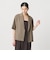 【WEB限定 Wardrobe DAILY MINIMAL】メランジ ハーフスリーブジャケット ウォッシャブル