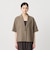 【WEB限定 Wardrobe DAILY MINIMAL】メランジ ハーフスリーブジャケット ウォッシャブル