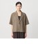 【WEB限定 Wardrobe DAILY MINIMAL】メランジ ハーフスリーブジャケット ウォッシャブル