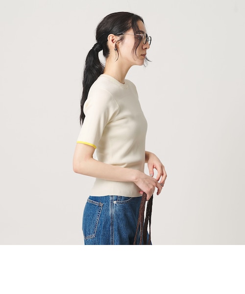 【美品】ユナイテッドアローズ リブボリュームスリーブニット オフホワイト UNITED ARROWS - 新品 UNITED ARROWS ミラノリブベルスリーブプル