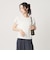 フラワー ワッフル ショートスリーブTシャツ